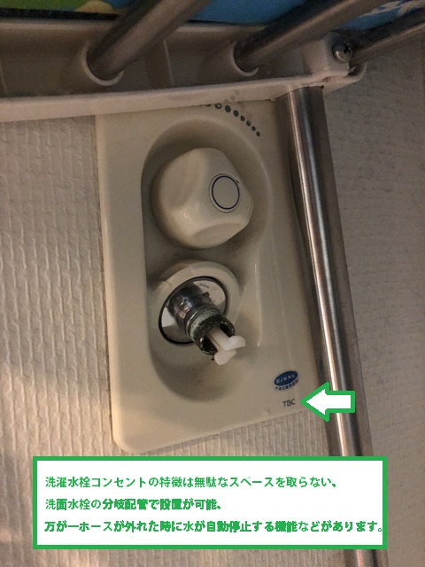 【画像】洗濯水栓コンセント