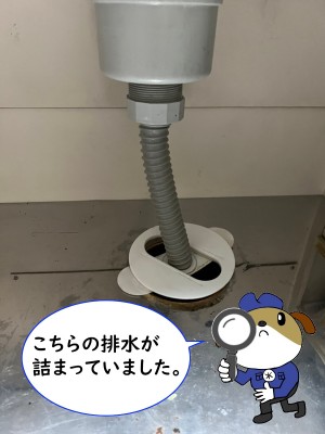 【画像】排水部分を外側から撮った画像です。