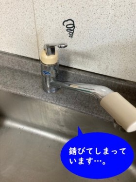 【画像】水漏れしている蛇口の写真です。3枚目