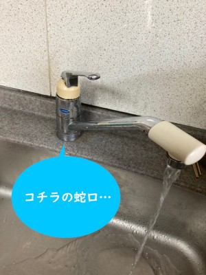 【画像】下げ吐水蛇口の写真です。