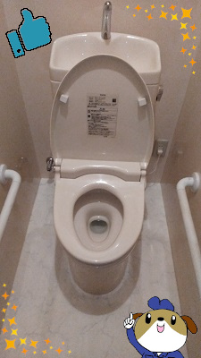 【画像】トイレ一式を設置した所です。